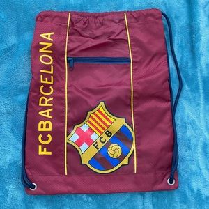 FCBarcelona drawstring backpack.